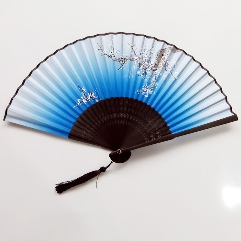 Vintage Chinese Japanese Hollow Folding Bamboo Wooden Carved Hand Fan Sale