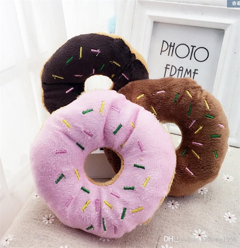 squeaky donut dog toy