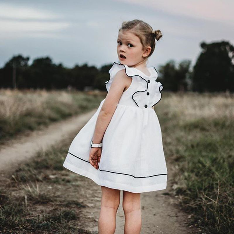 baby girl white sundress