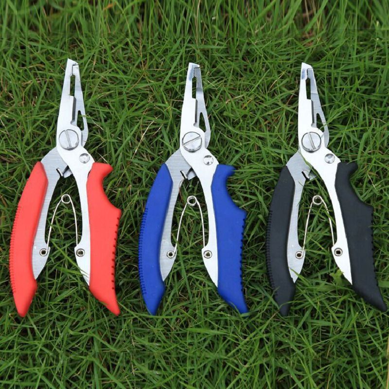 1pc Boating Kayak Fishing Secure Pliers Lip Grips Tackle Tool Lanyards Cord Ec