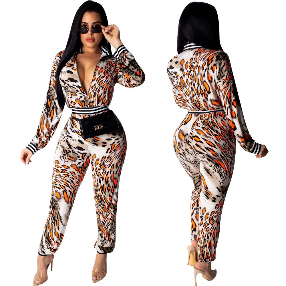 leopard print tracksuit womens