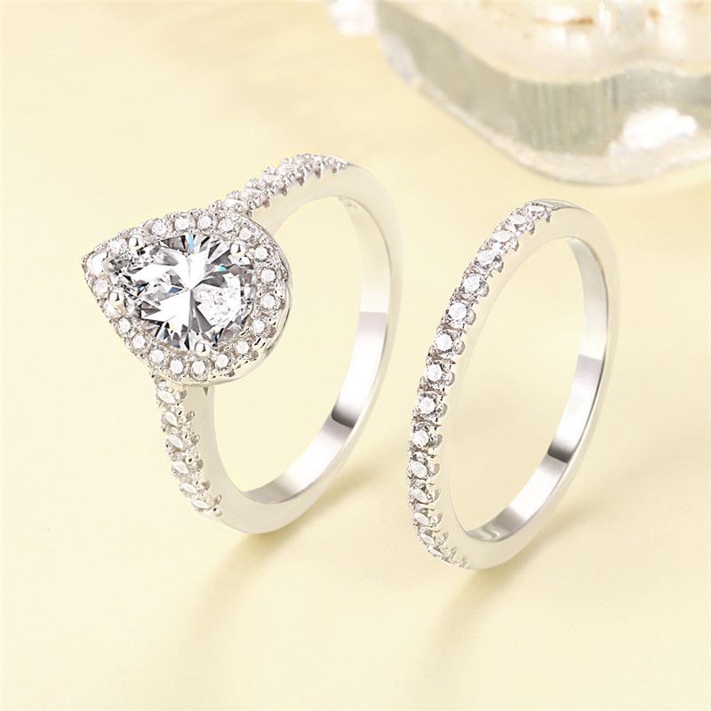 Satin Al Tasarimci Alyans Kadinlar Icin Super Luks Elmas S925 Gumus Yuzuk Avrupa Damla Seklinde Simulasyon Elmas Taki Tl71 5 Tr Dhgate Com