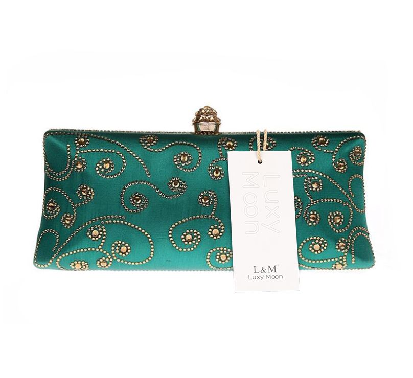 green evening clutch