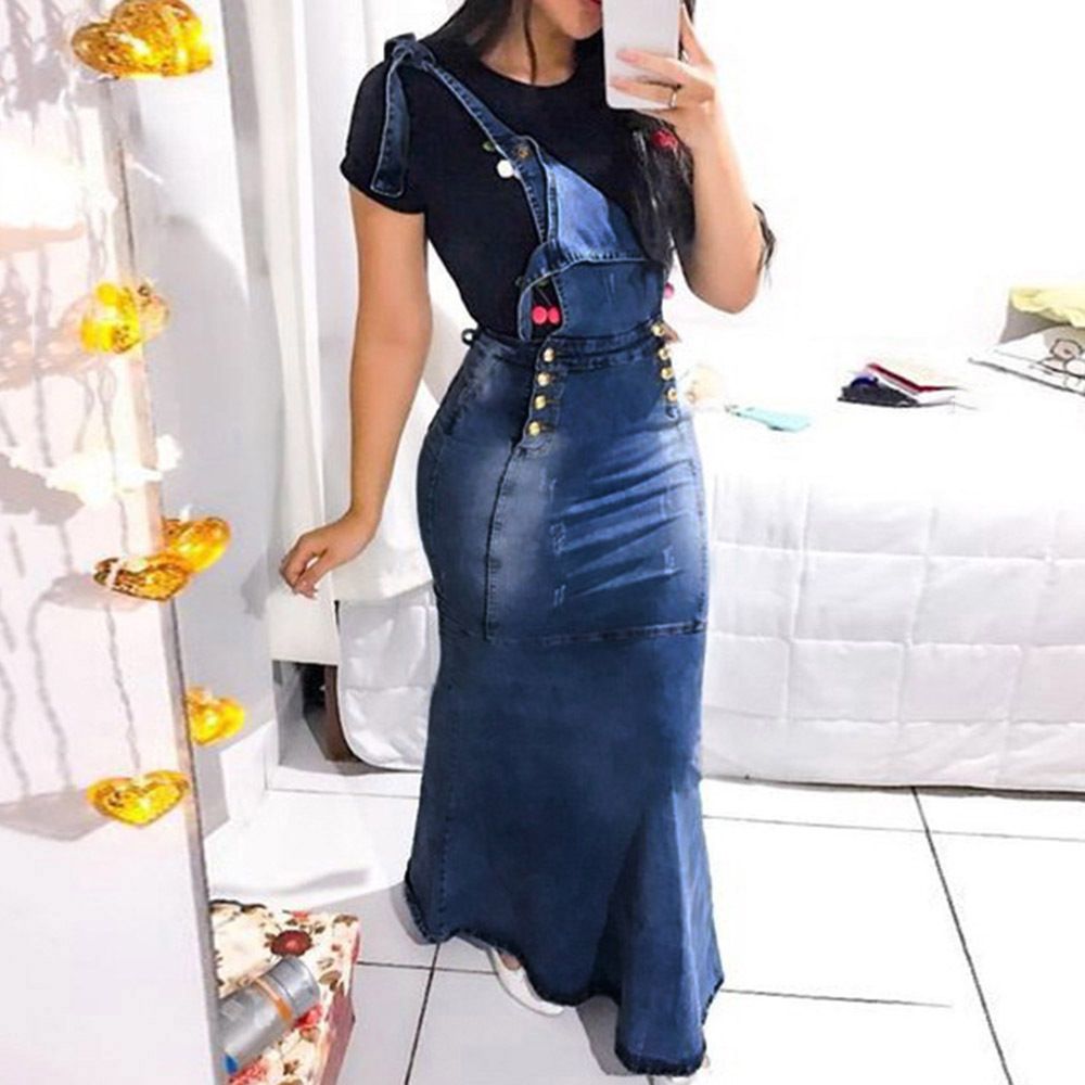 blue jean dress plus size