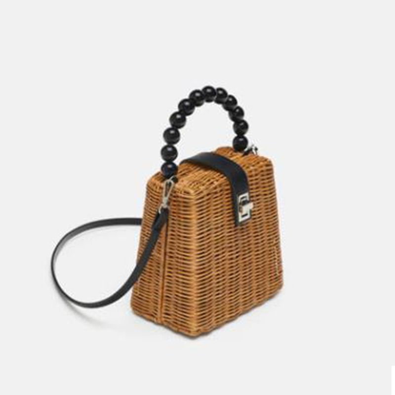 leather basket handbolsa