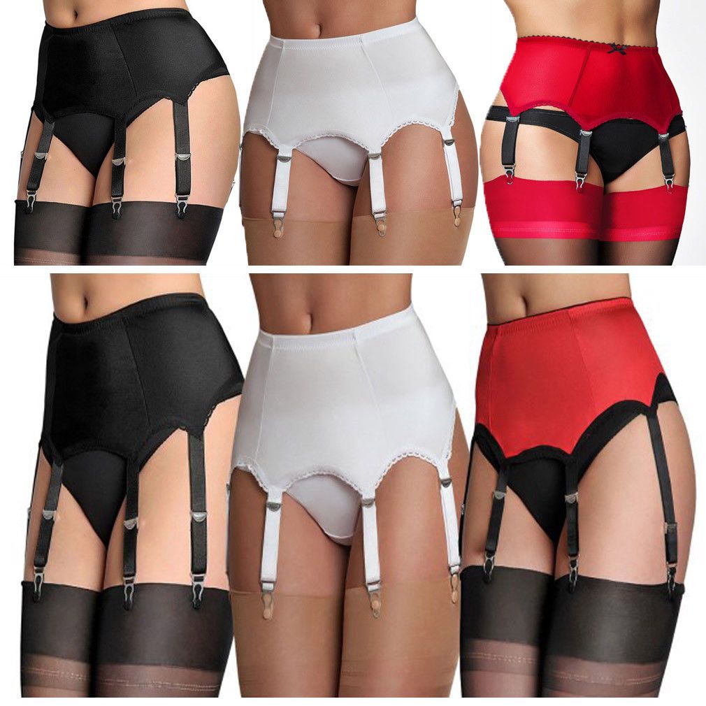 high waisted suspender belt