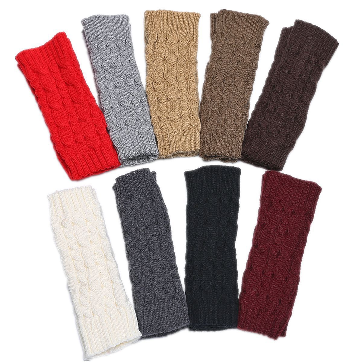 wool fingerless gloves mittens