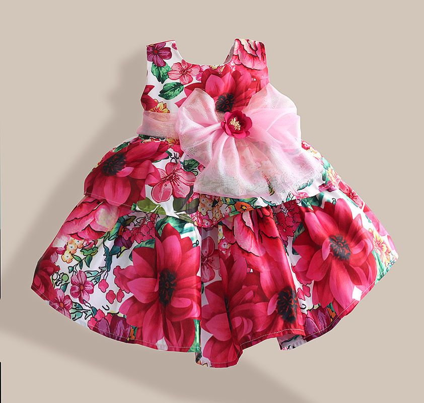 Ropa De Fiesta Sin Mangas Floral Para Niñas Y Niños Pequeños Ropa De Fiesta Sin Mangas Floral Para Niñas Y Niños Pequeños