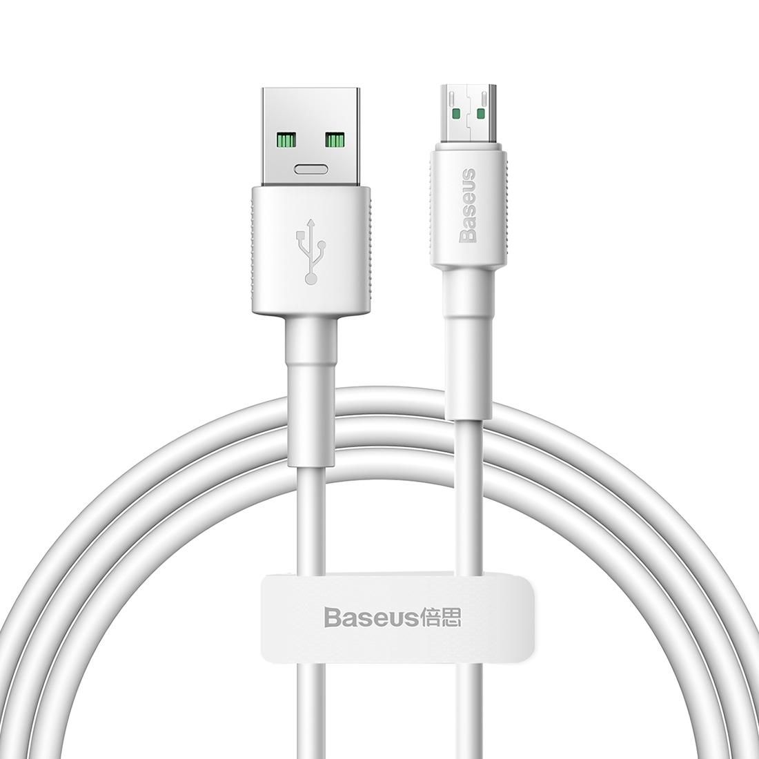 Reversible Micro USB Cable de carga 2A carga rápida 0.5m para Android por Baseus