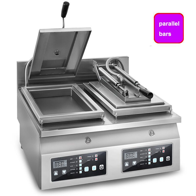 3KW Electric Fried Dumpling Machine Commercial Frying Pan Full