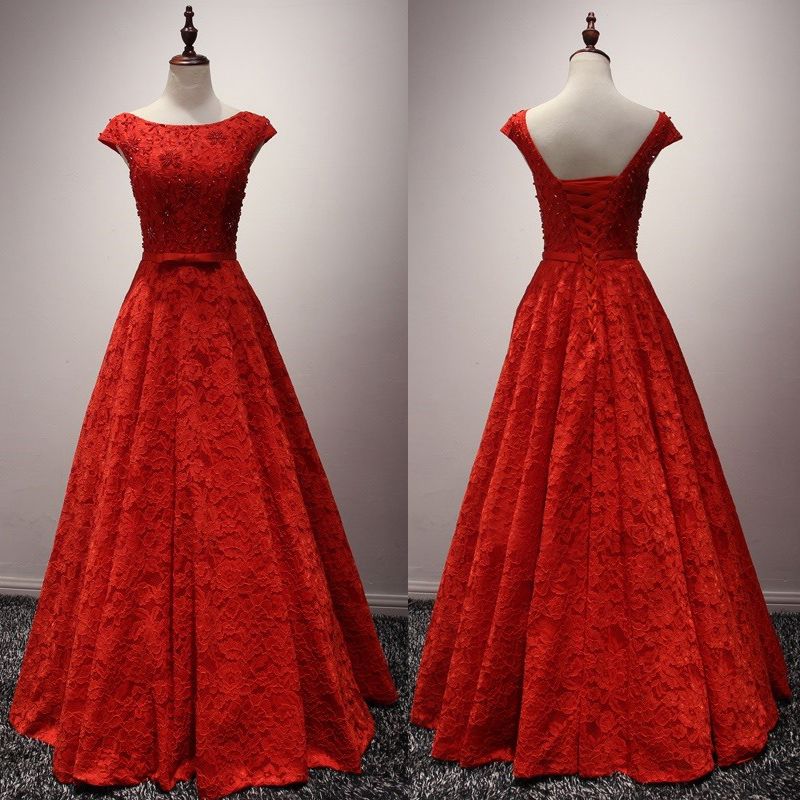 red prom dress size 0