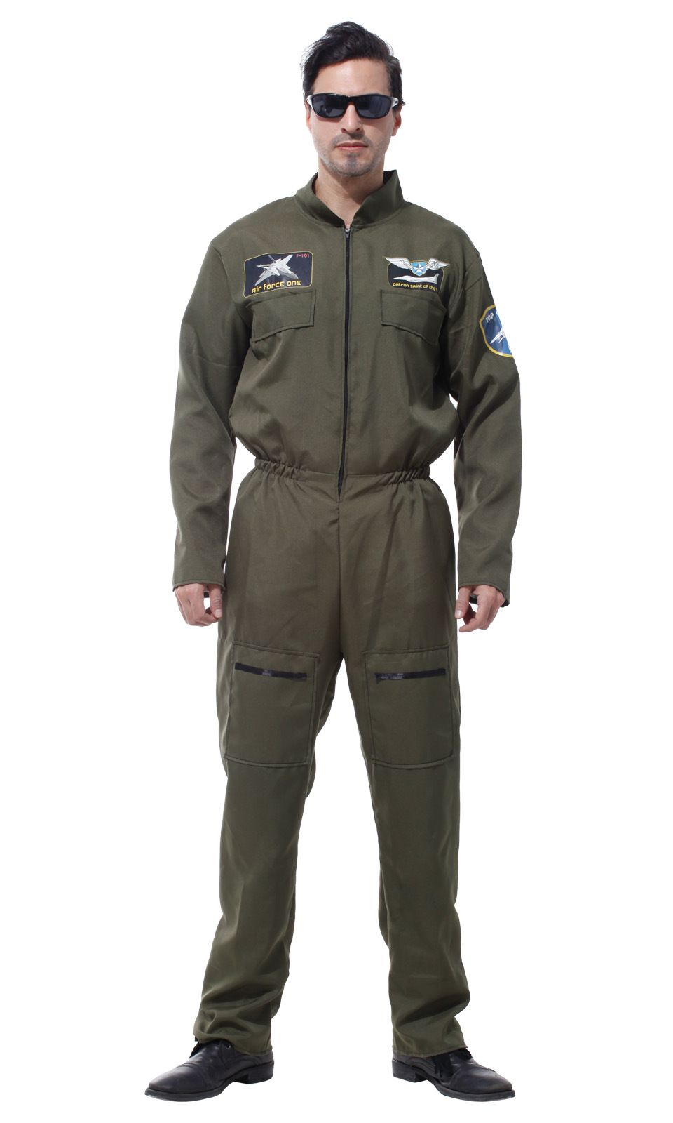 Shanghai Story Halloween Cosplay Traje de vuelo para adultos Traje de piloto Mono para hombre Overol Shanghai Story Halloween Cosplay Traje de vuelo para adultos Traje de piloto Mono para hombre Overol