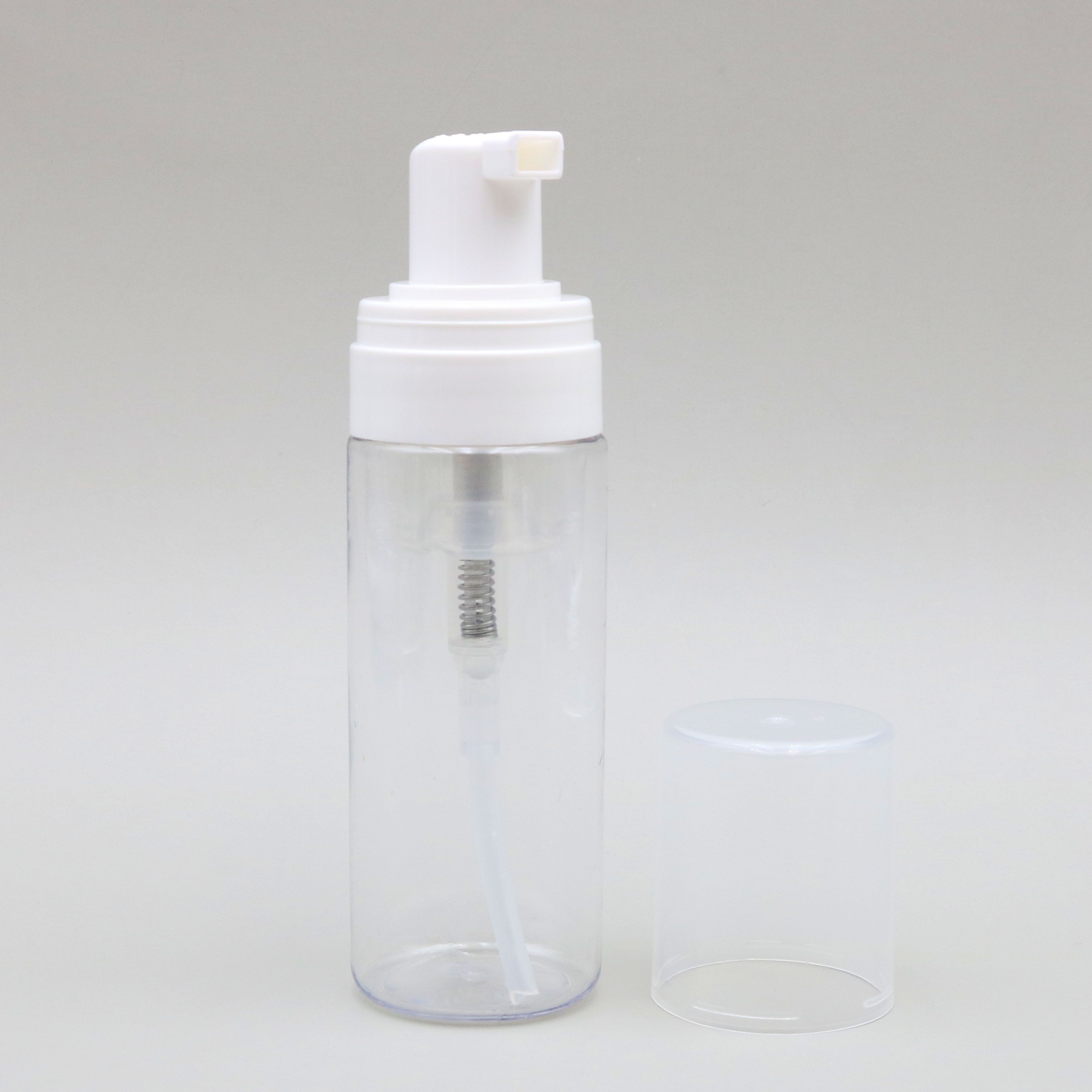 2020 50ML Clear Plastic Bottle With White Foamer Pump,1.7Oz Empty