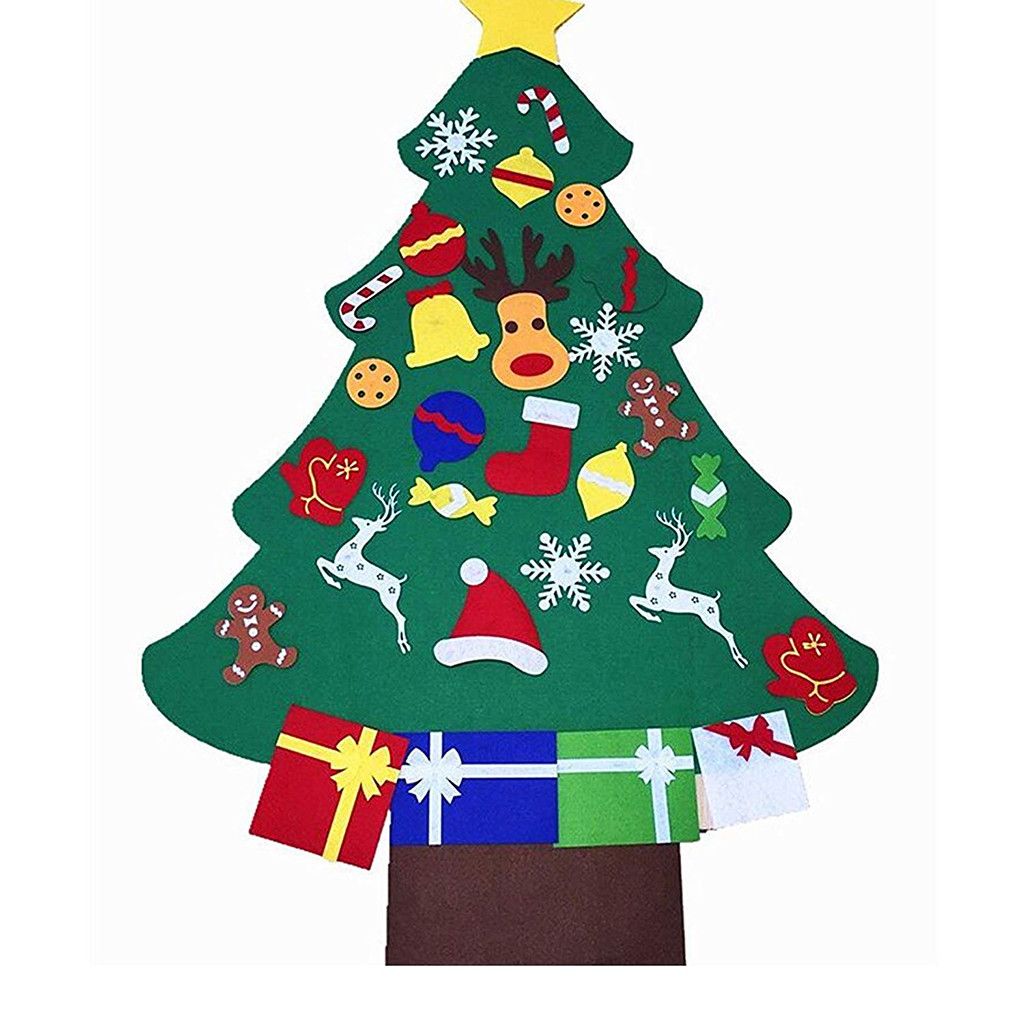 Diy Three Dimensional Felt Cloth Christmas Tree Large Christmas