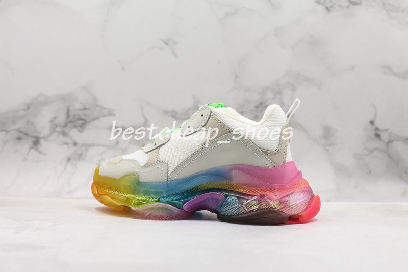Scarpe Brooks Balenciaga Top Quality New Triple S Sneakers Con Suola Trasparente Arcobaleno Cushion Womens Designer Shoes Donne Sneakers Triple S Scarpe Da Corsa Trainer Basket Negozio Online Abbigliamento Da Bestcheap_shoes, 224,94