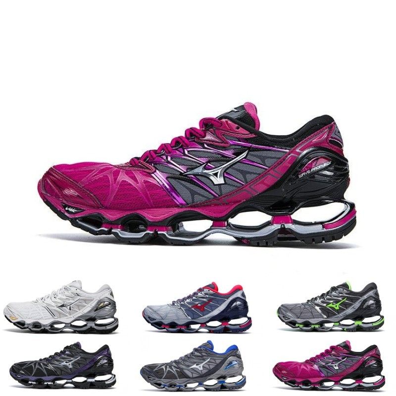 Mizuno Mens Wave Prophecy 9 Running Shoes Trainers Sneakers Black Sports