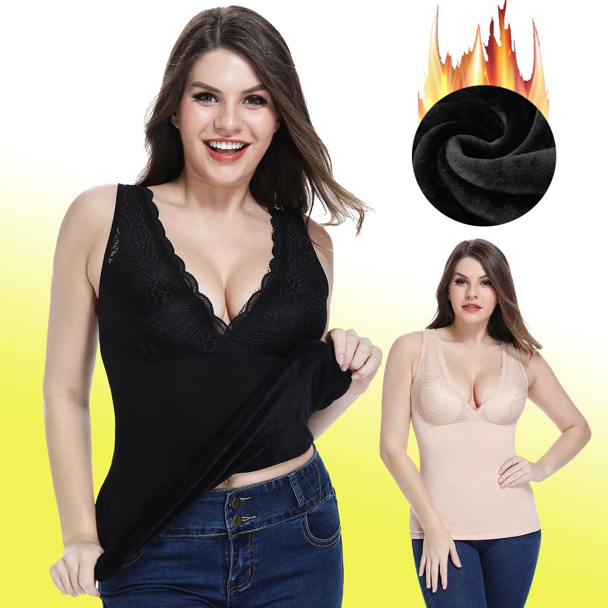 women's thermal v neck tops