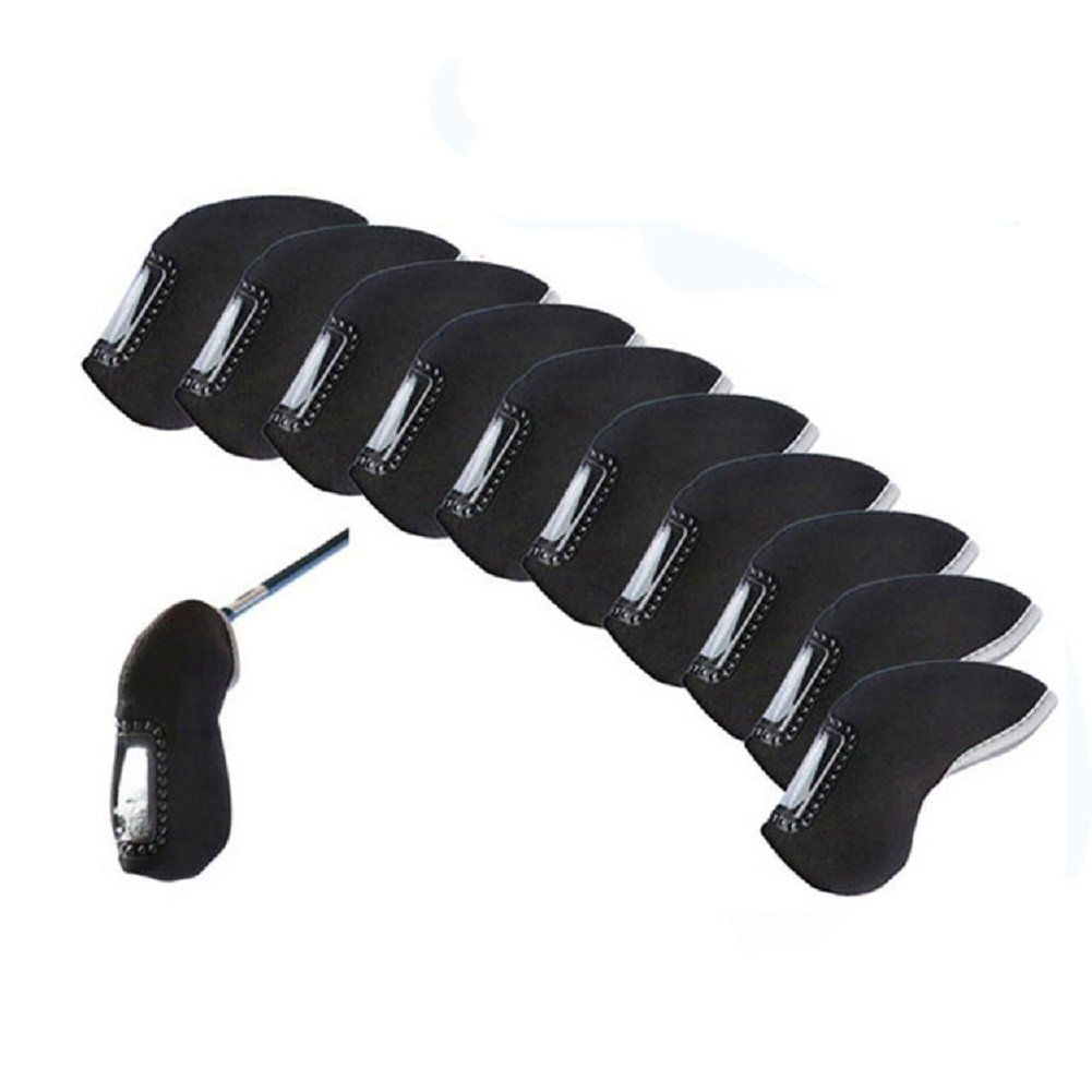 2020 Plain Golf Iron Club Head Covers With Plastic Window Display,See