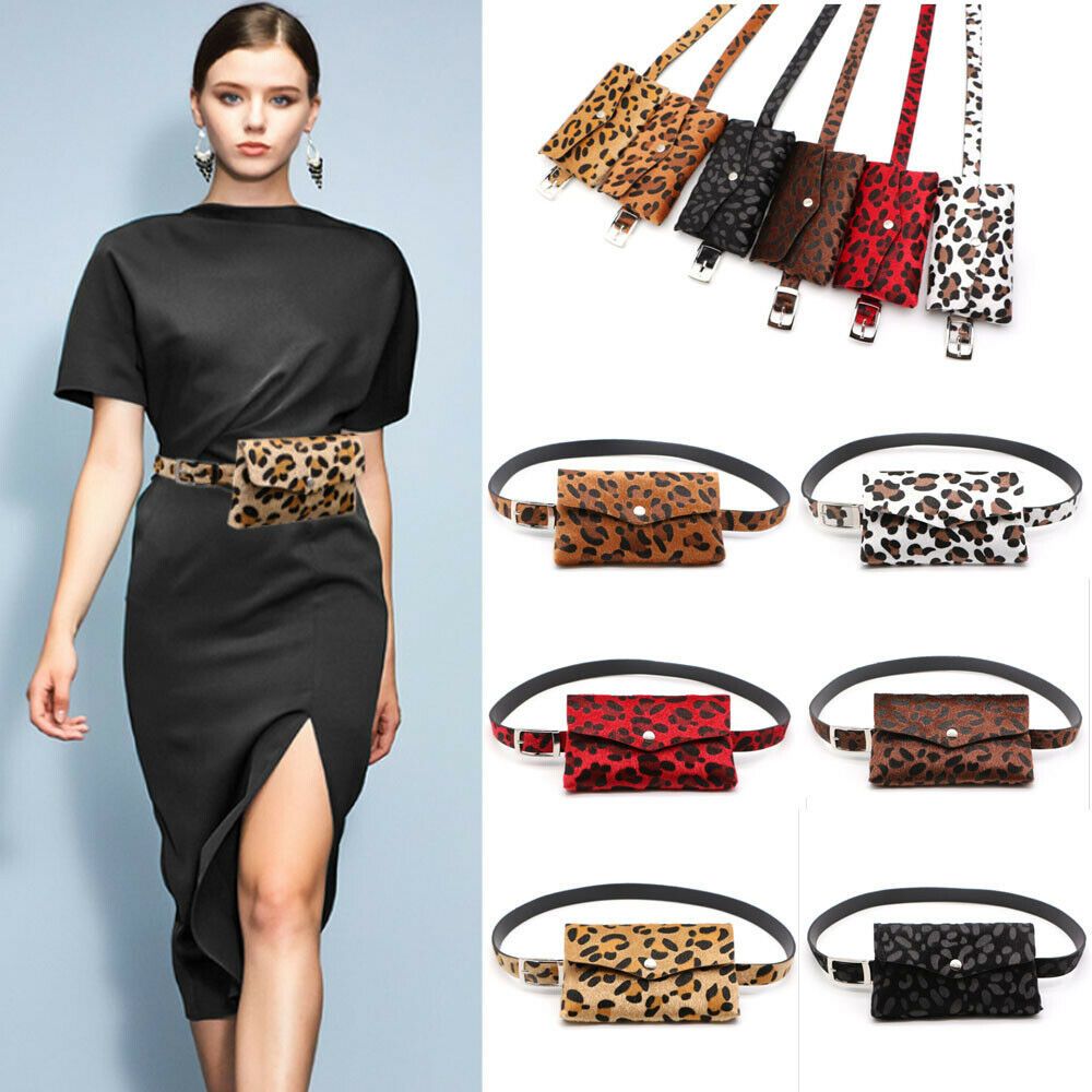 New Lady Women PVC Waist Fanny Pack Belt Bag Mini Purse Pouch Travel Hip Bum Bag