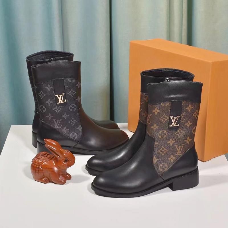 LouisVuittonLV Fashion Shoes Womens Boots Leather Booties Botas  L966 Luxury Womens Shoes Bottes Femmes Limitless Ankle Boot Zipper From  Aaaafootball, $164.47
