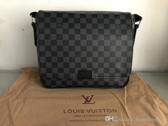 Louis bolsa de bolsas hombres de moda de mensajero caliente clásico con la mochila de la escuela bolsa de polvo bolsa de hombro 27CM