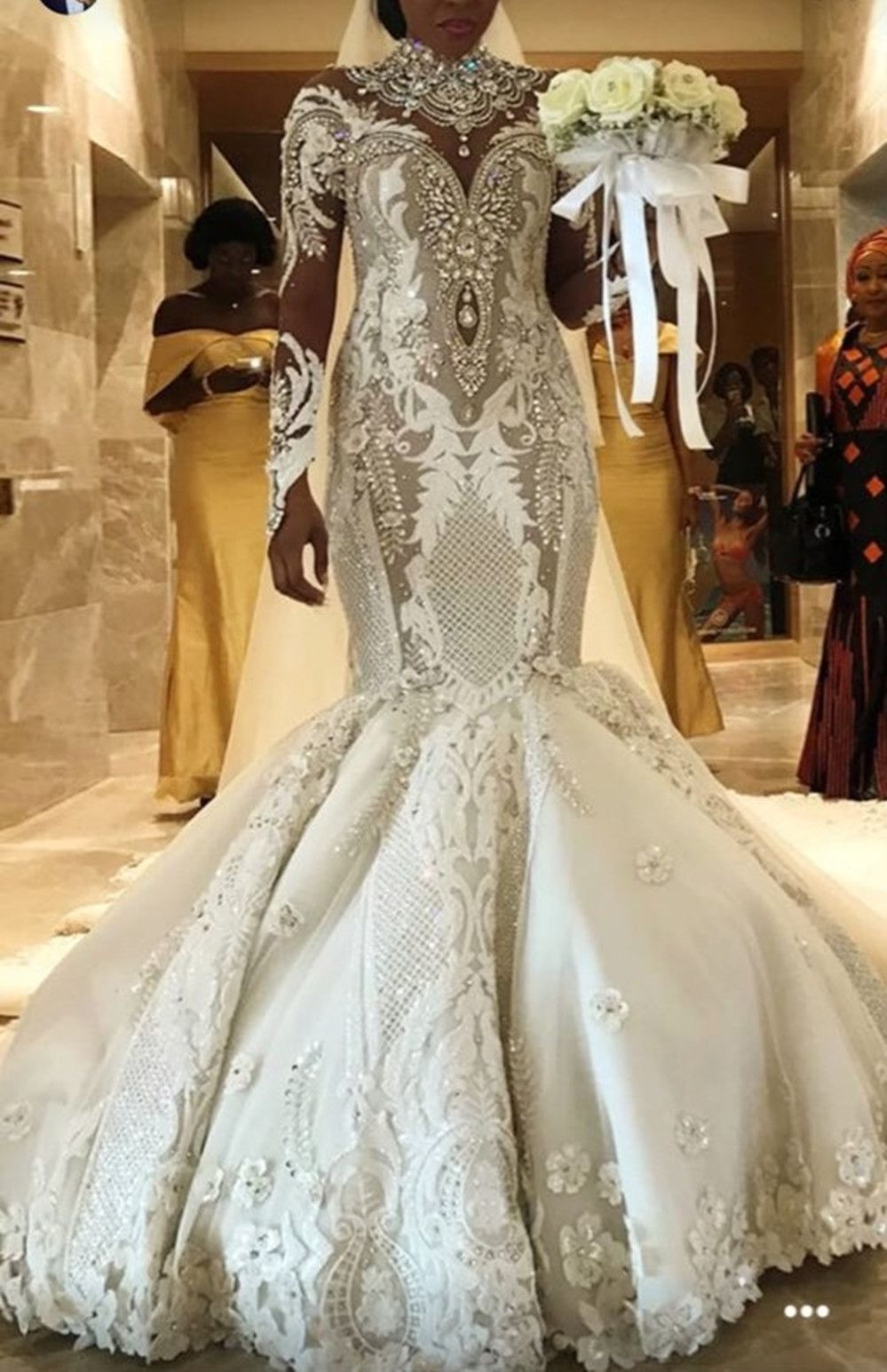 aso ebi wedding dress