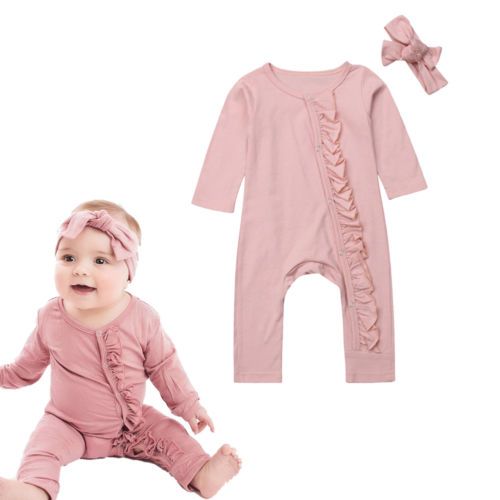 baby girl pink jumpsuit