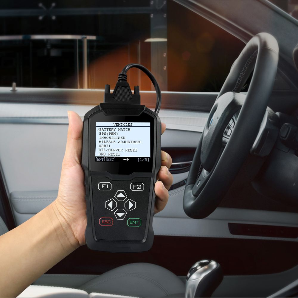 OBDPROG MT006 Auto Clave Programador Ajuste Del Cuentakil/ómetros Del Inmovilizador Para VW Para Audi Para Skoda Cambio Del Kilometraje Clave Esc/áner Herramienta De Codificaci/ón