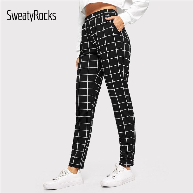 pinstripe cigarette pants