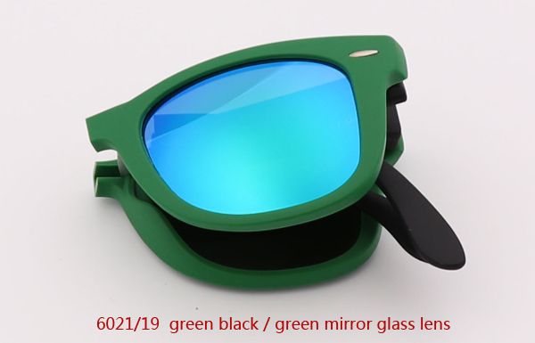 6021/19 عدسة مرآة خضراء سوداء / خضراء