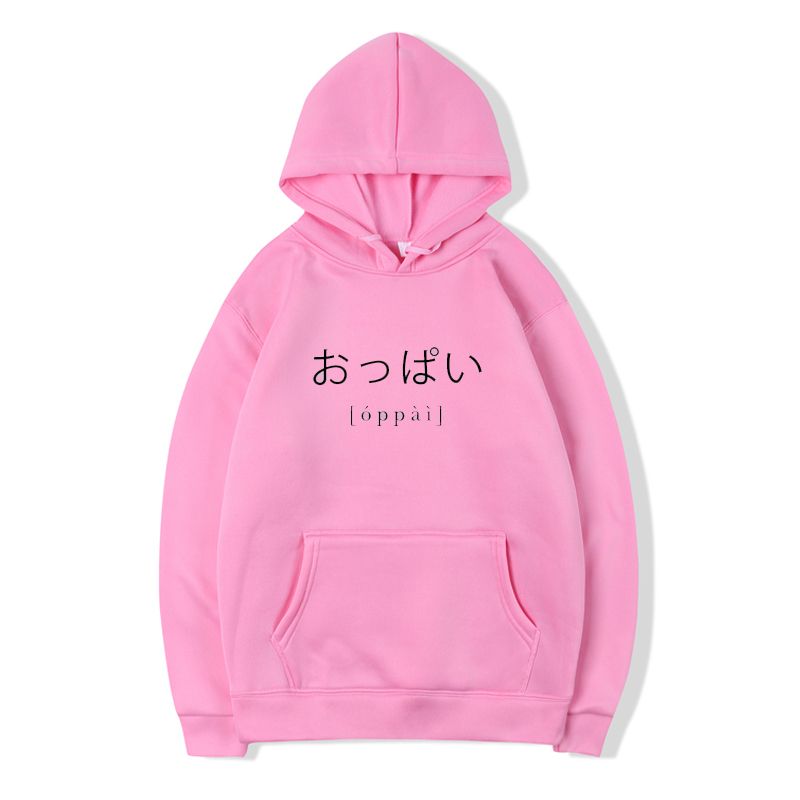 black moletom com capuz with pink writing