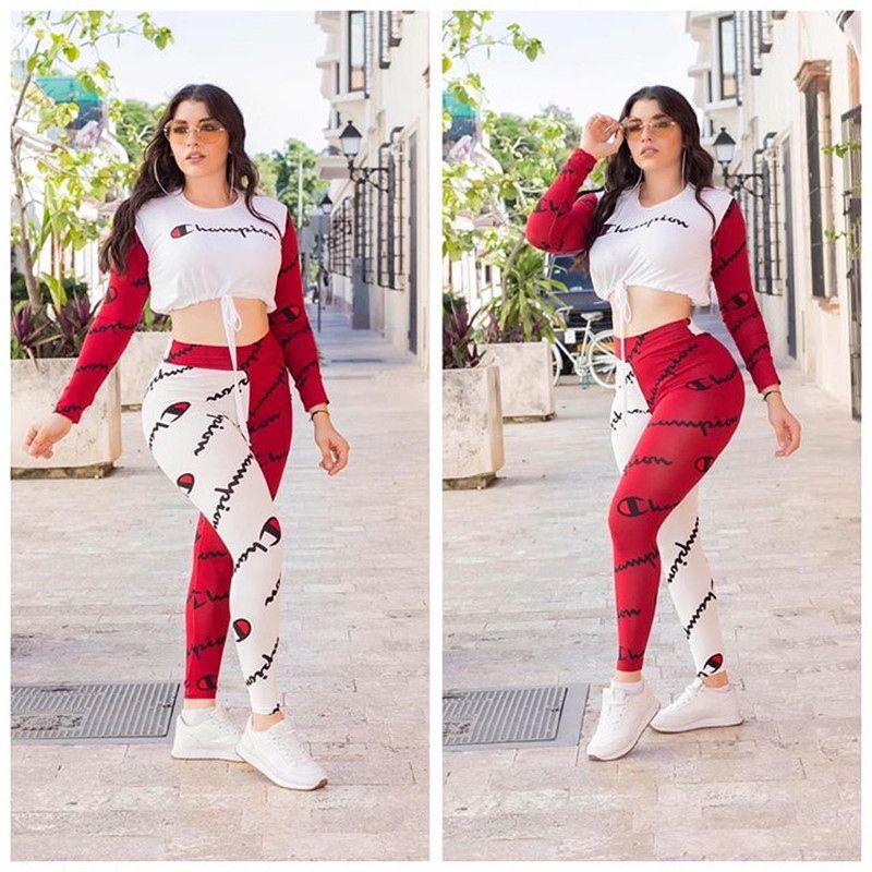 red champion tracksuit womens