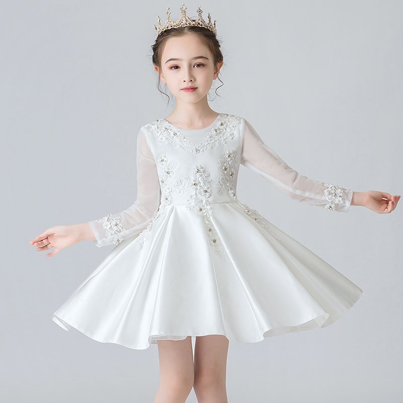 Vestidos de niña de flores Mangas para niños para niñas niños princesa vestido niña paty