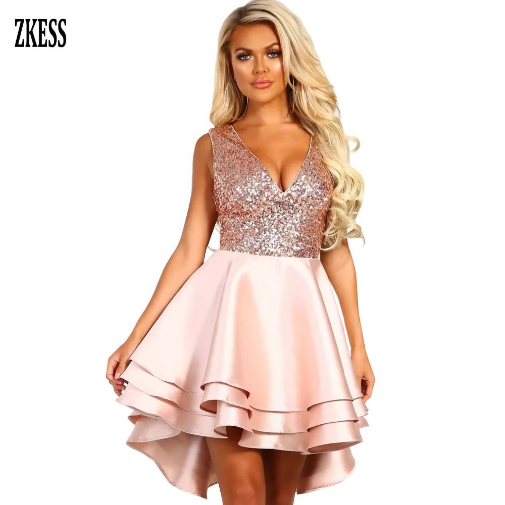 dip hem skater dress