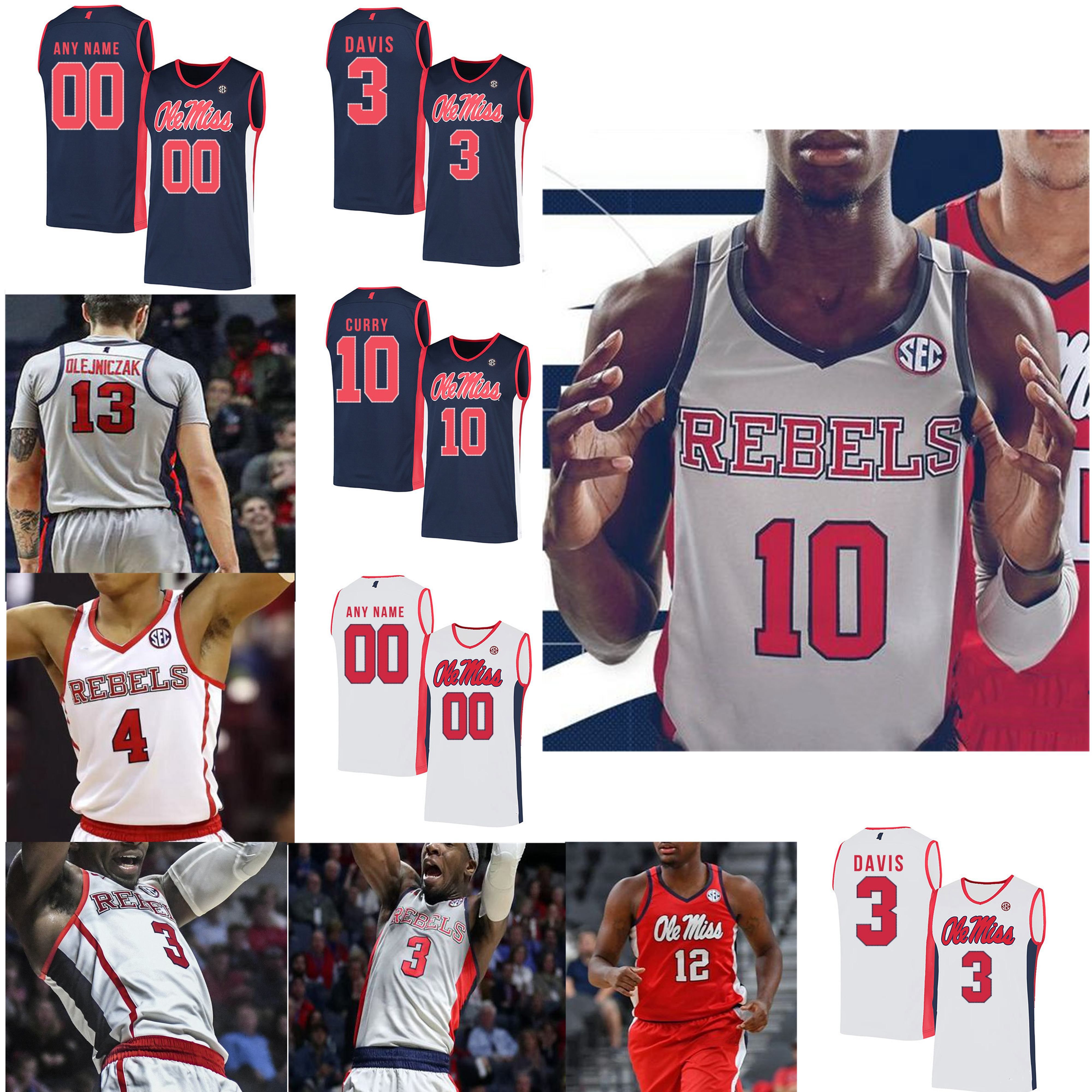 21 Ole Miss Rebels College Basketball Jerseys Kj Buffen Jersey Franco Miller Jr Antavion Collum Austin Crowley Jarkel Joiner Custom Stitched From Wish Wholesale 23 41 Dhgate Com