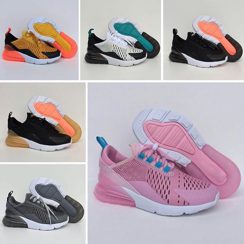 Купить Оптом Nike Air Max 270 28 35 Осень Дети Спорт Серый Фиолетовый Розовый Повседневная Кроссовки Мальчики Девочки Кокосовый Тренажер Дышащая Сетка Детская Обувь Отzpage135 В Категории Детская Спортивная Обувь, 2 135