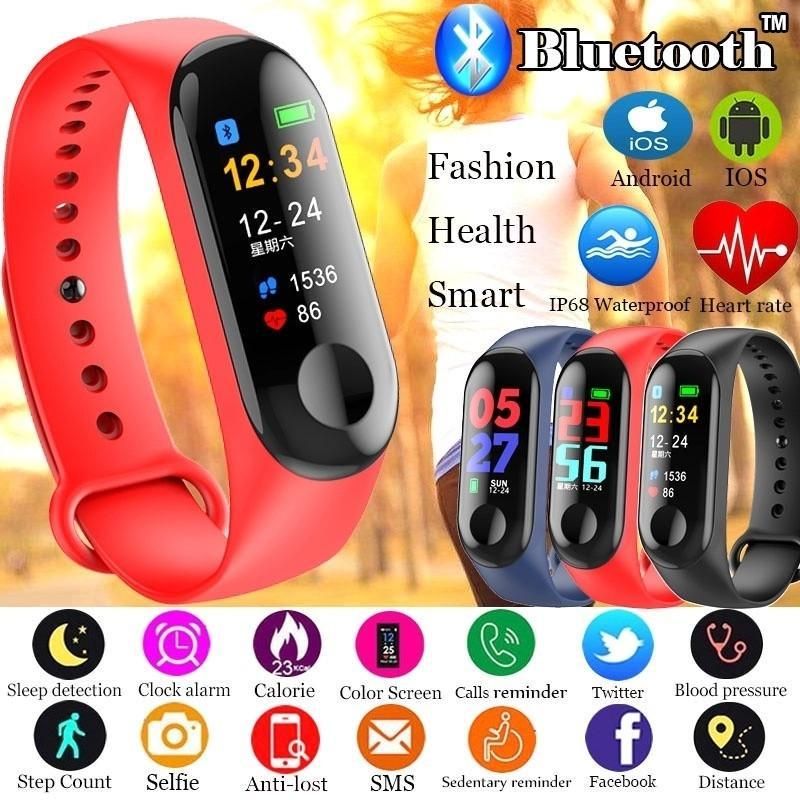 M3 Band M3 Fitbit Ss Techno Wowgo Smart Wristband M3 Fitbit
