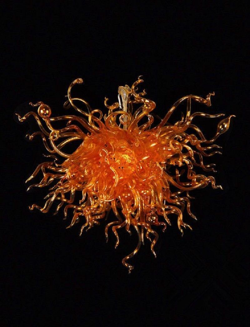 Modern Blown Ceiling Glass Pendant Lighting Unique Villa Lighting