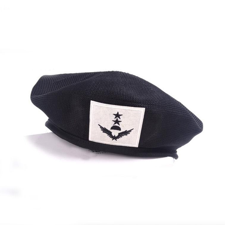 Breathable Woolen Black Beret Cap For Special Forces Men Outdoor
