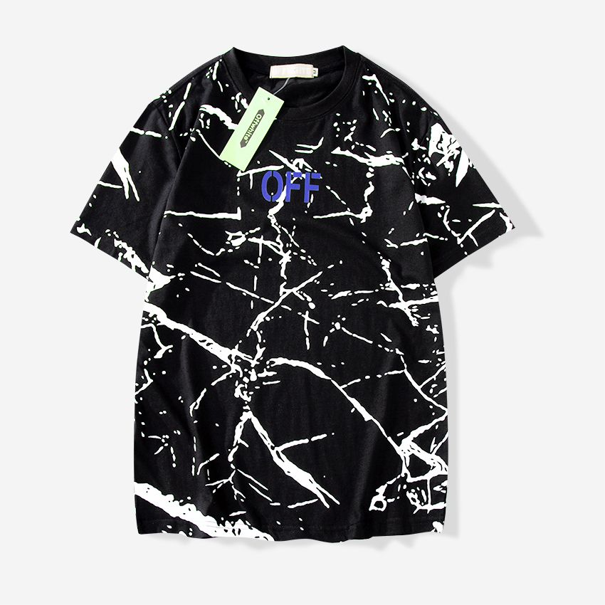 off white marble tee
