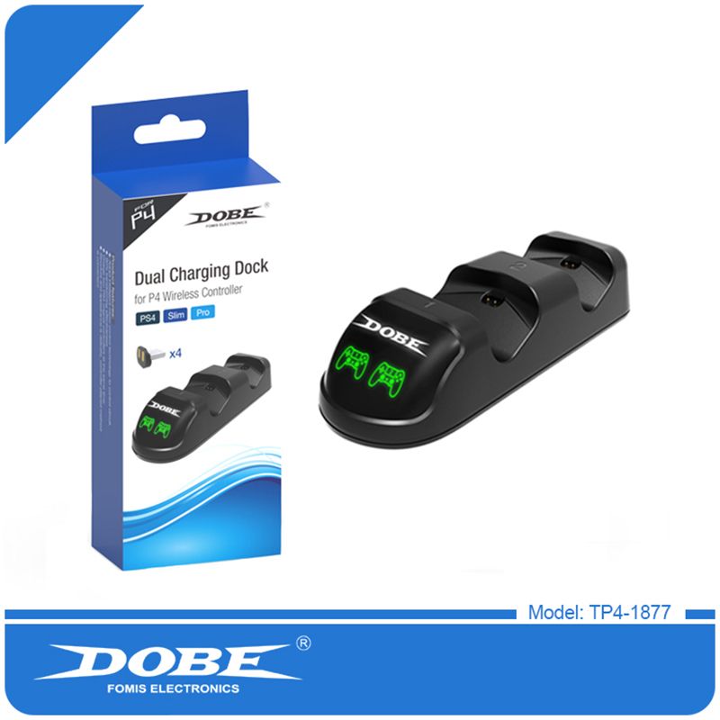 Dual USB Charging Dock Charger Docking Station Stand For Sony Playstation 4 PS4/PS4 Pro/PS4 Slim