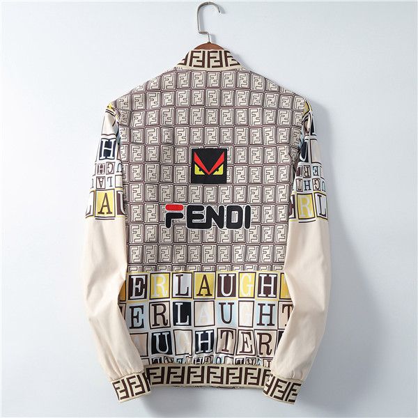 ERLOU Mens Long Sleeve Casual Autumn Winter Embroidery Print Jacket Uniform Zipper Outwear Coat Top Blouse