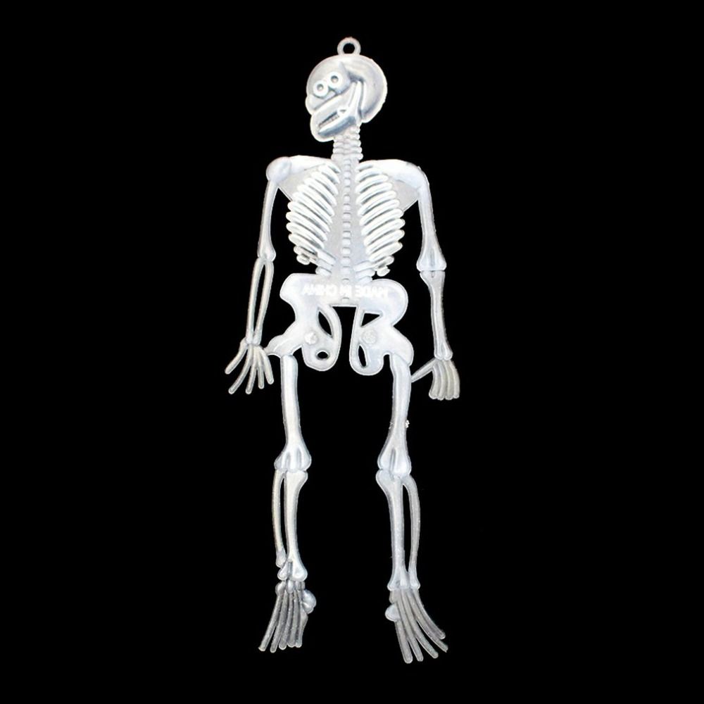 Skeleton Human Model Skull Full Rubber Body Mini Figure Toy Phone Hanger Gift