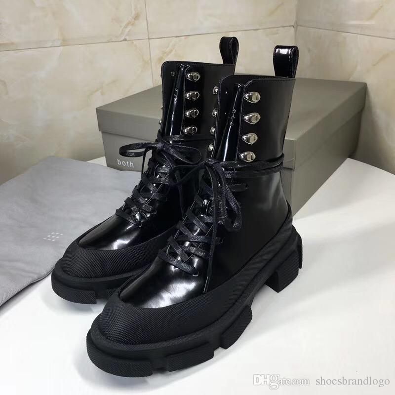 chunky platform biker boots
