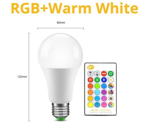 10 W rgb +Blanc chaud