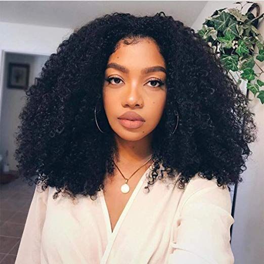 New Afro Kinky Curly 180 Density Virgin Natural Brazilian Bob