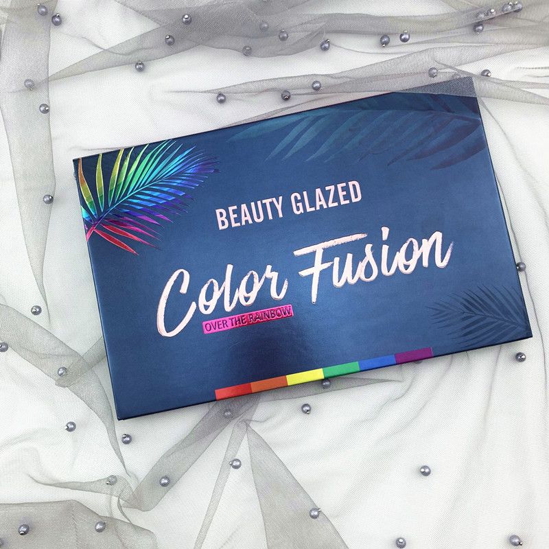 Beauty Glazed Rainbow Eyeshadow Palette Matte Shimmer Natural