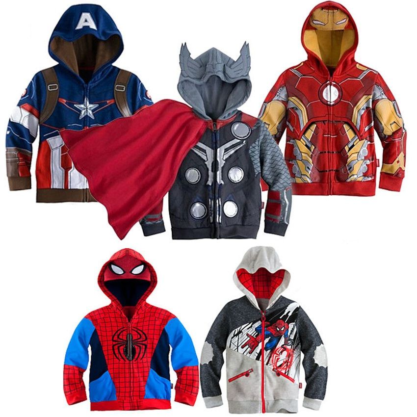 Boys Spiderman Superhero Hoodies Sweatshirt Coat Waistcoat Tops Pants Set UK
