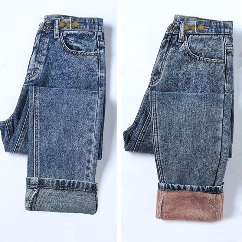 Compra Februaryfrost Terciopelo Mujeres Jeans Mediados De Cintura  Engrosamiento Harem Flojo Ancho De Diseño De Piernas Delgadas Altura Del  Tobillo Invierno Pantalones Marca Moda Barato | Entrega Rápida Y Calidad |  Es.Dhgate