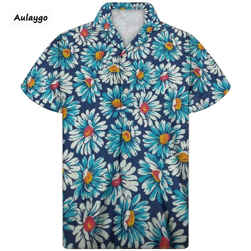 Camisa Diseño Verano Guayabera Hawaiana Hombre 